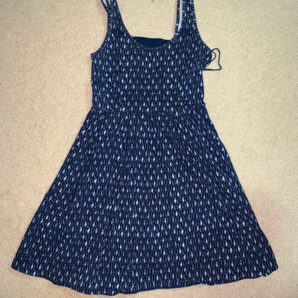 Patterned Fit & Flare Dress